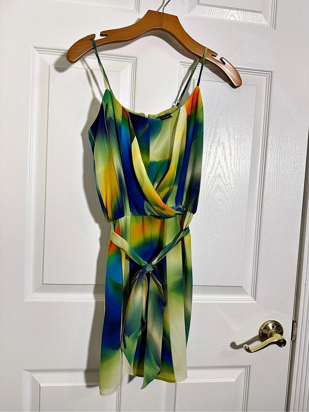 Marciano Silk Abstract Mini Dress Size XS